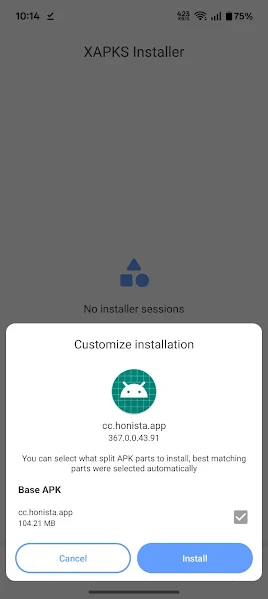 Screenshot of Honista Pro